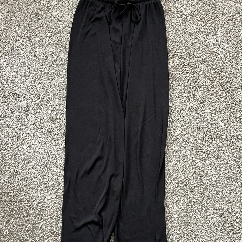 Black Wide-Leg Pants